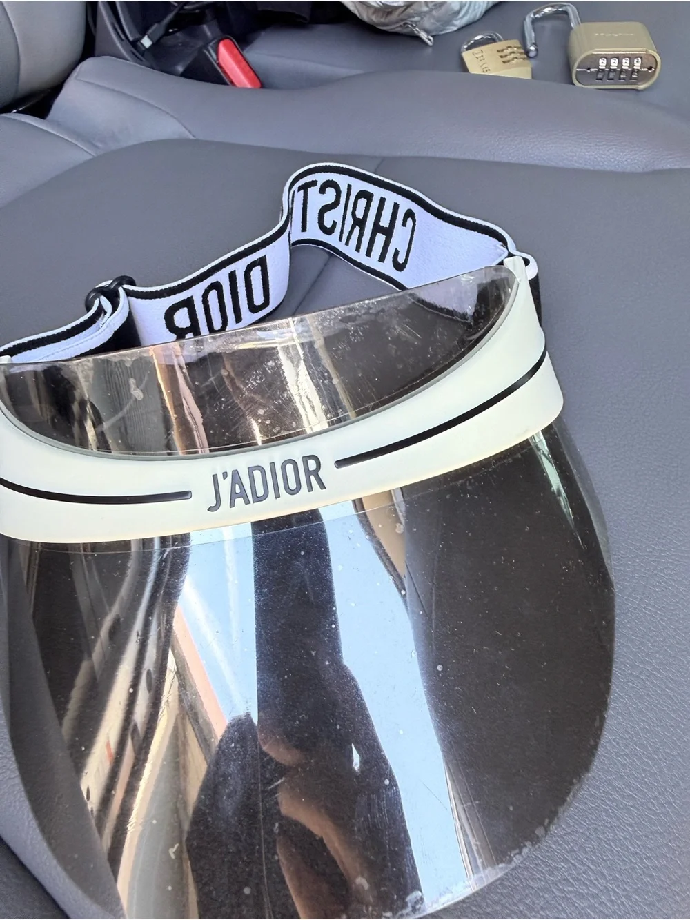 Christian Dior Transparent DiorClub1 Sun Visor